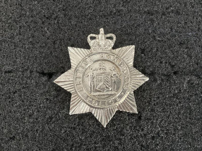 Gradia Militaria -  Q/C British Honduras Police collar badge 1952-73.