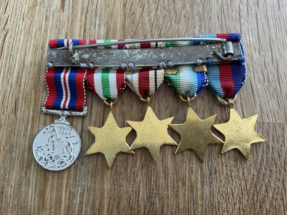 Miniature WW2 Atlantic star etc group of 5 medals