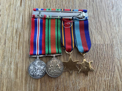 Miniature WW2 Burma star group of 4