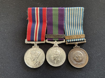 Gradia Militaria -  Miniature Palestine 1945-48 bar GSM, WW2 & Korea group.