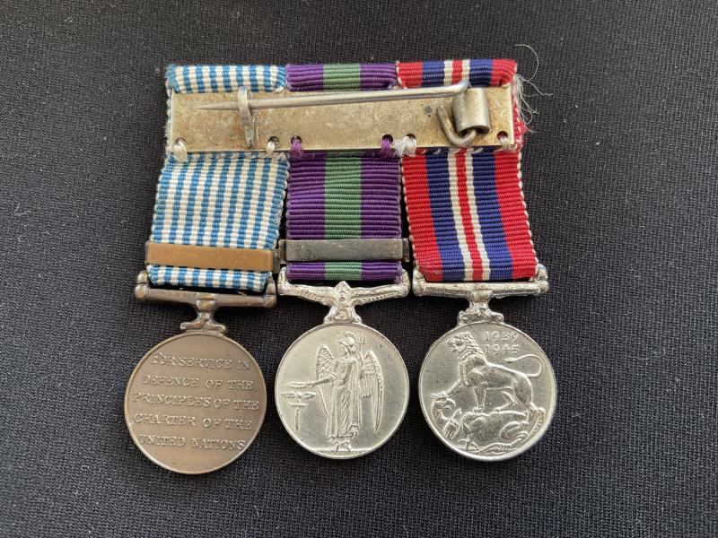 Miniature Palestine 1945-48 bar GSM, WW2 & Korea group.