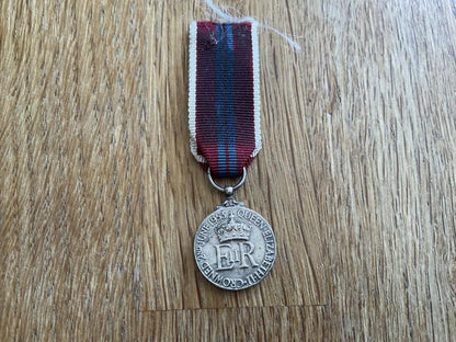 Miniatures 1953 Coronation medal.
