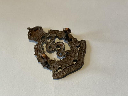 WW1 Canadian Medical Corps bronzed cap badge.