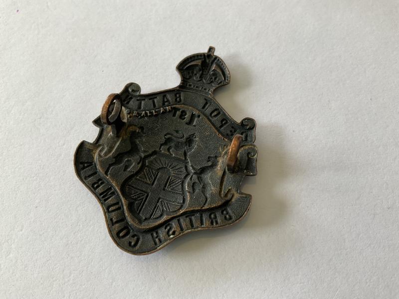 WW1 C.E.F 1st Depot Battalion (B.C) made by ALLAN