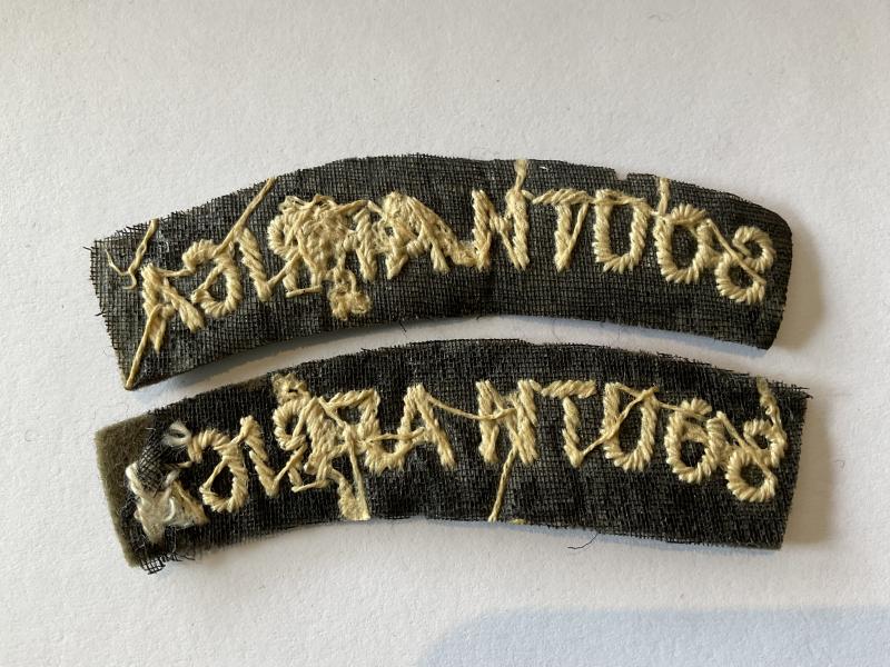 WW2 SOUTH AFRICA cloth army nationality titles.