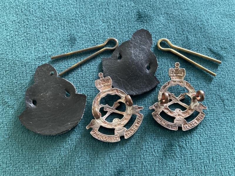 Federation of Malay Police collar badges 1950-60s