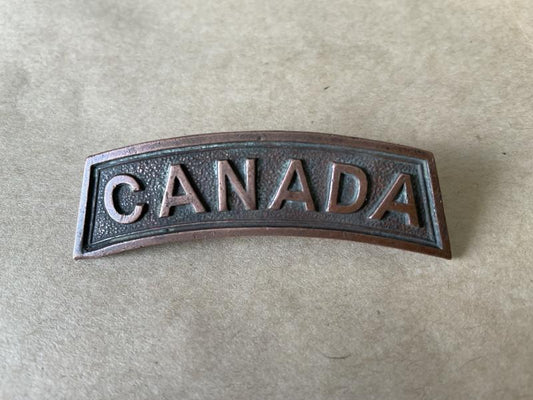 Gradia Militaria -  WW1 CANADA nationality title by R.J INGLIS.