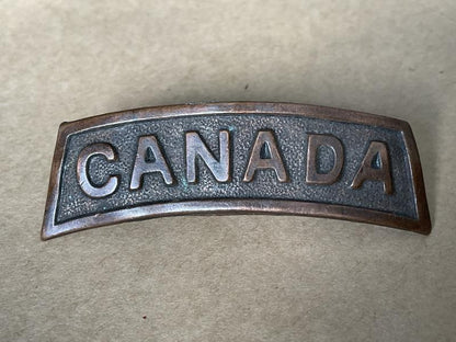 Gradia Militaria -  WW1 CANADA nationality title by RODEN BROS 1914