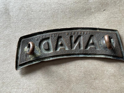 WW1 C.E.F CANADA shoulder title by SCULLY