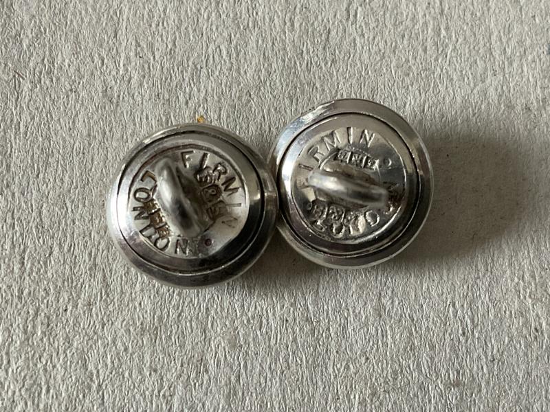 1951 dated silver Federation of Malay Police cap buttons.