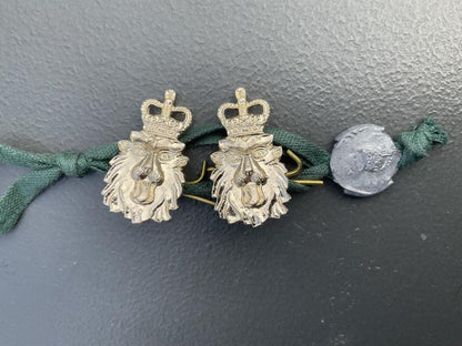 Gradia Militaria -  Anodised Bermuda Regiment collar badges. (Sealed patterns)