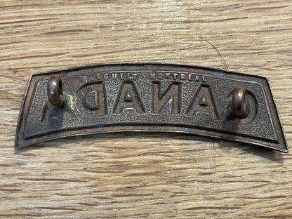 WW1 CANADA nationality title made by SCULLY