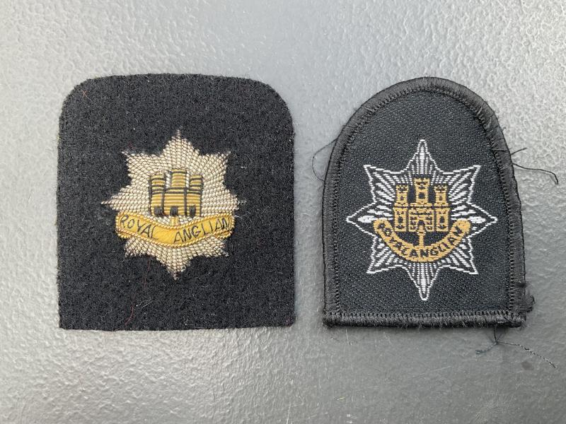 Gradia Militaria -  ROYAL ANGLIAN Regt beret badges for officer & ORs