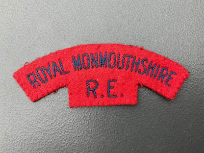 Gradia Militaria -  Royal Monmouthshire Royal Engineers shoulder title.