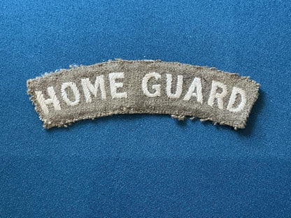 Gradia Militaria -  WW2 HOME GUARD wool backed shoulder title