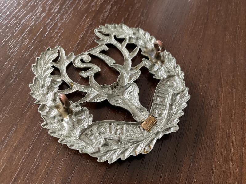 WW1 C.E.F The 72nd Seaforth Highlanders badge by HEMSLEYS.