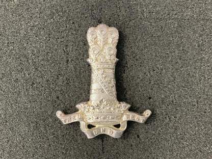 Gradia Militaria -  11th Hussars silver plated (P on rear) NCOs sleeve badge.