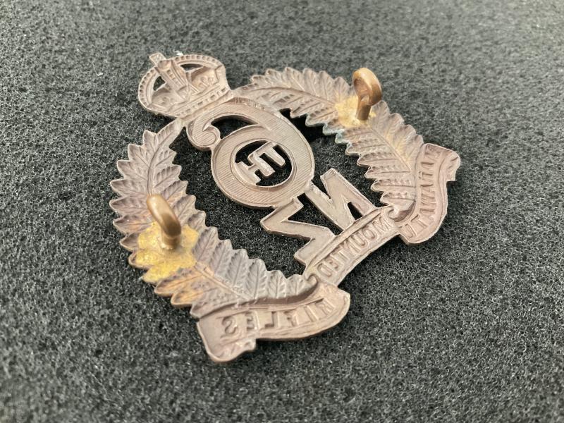 WW1 N.Z 6th Manawatu Mounted Rifles cap badge