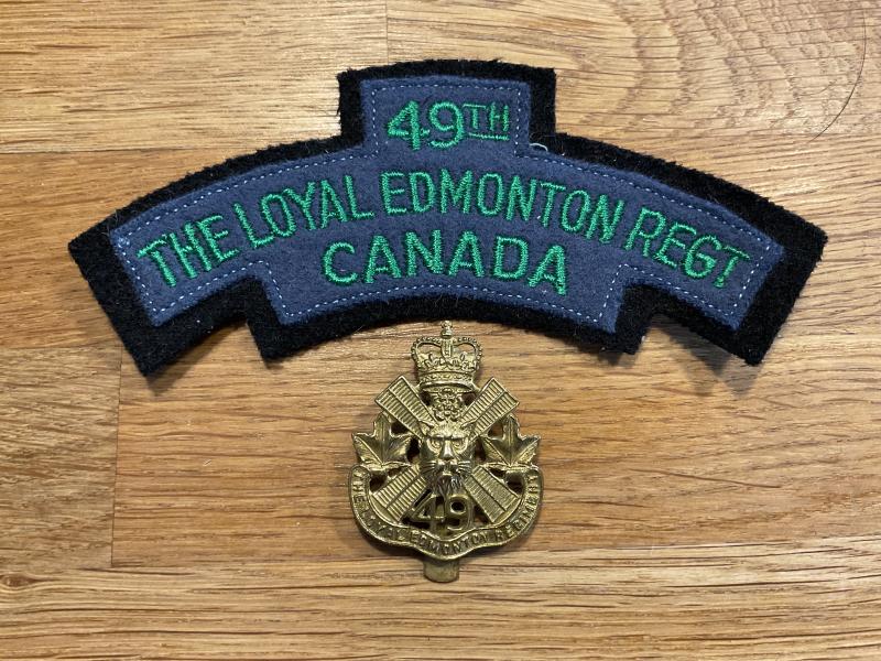 Gradia Militaria -  49th The Loyal Edmonton Regt of Canada cap badge & title.