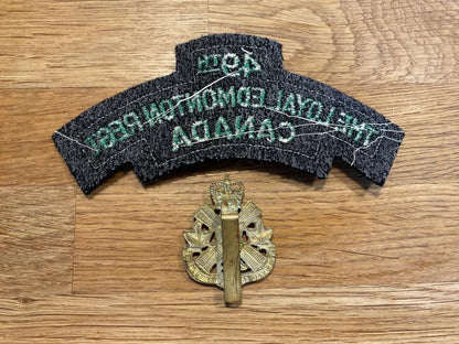 49th The Loyal Edmonton Regt of Canada cap badge & title.