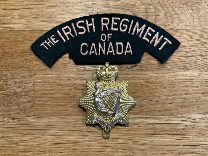 Gradia Militaria -  The Irish Regiment of Canada cap badge & title