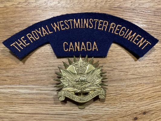 Gradia Militaria -  The Royal Westminster Regiment, Canada cap badge & title.