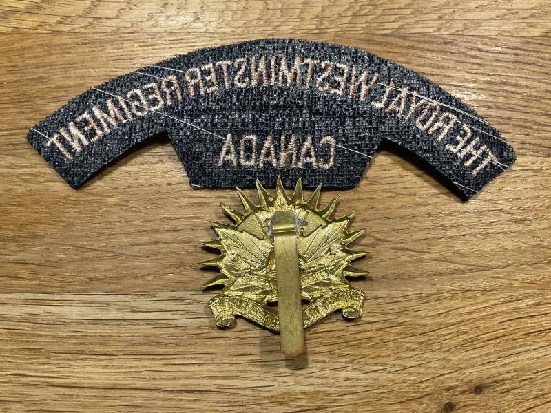 The Royal Westminster Regiment, Canada cap badge & title.