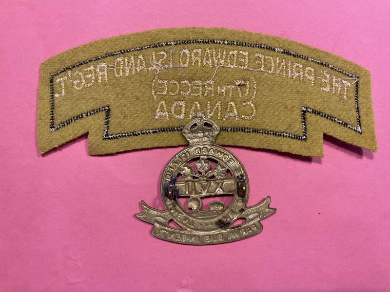 The Prince Edward Island Regt, 17th Recce cap badge & title.