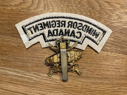 Canada; Windsor Regiment (1949-53) cap badge & title