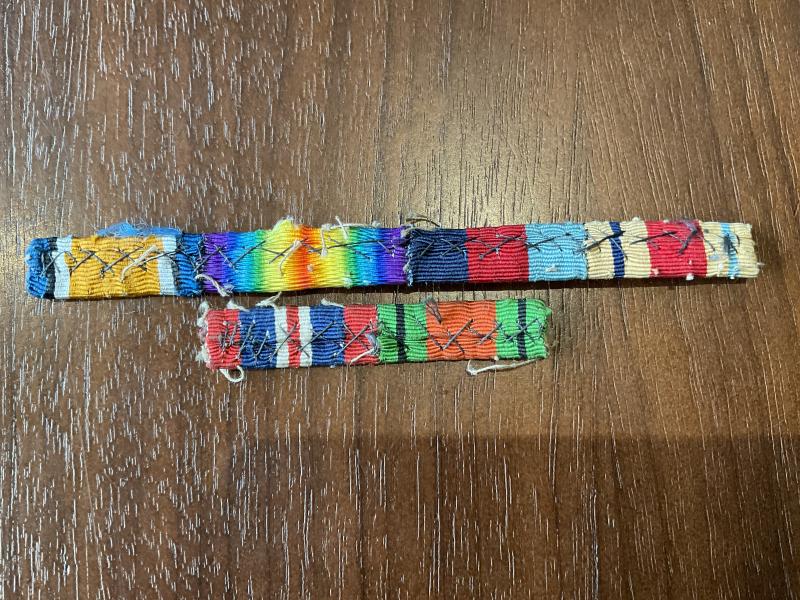 WW1/2 Medal ribbon bars removed from uniform