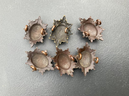 WW1/2 Coldstream Guards Officers rank stars, set of 6