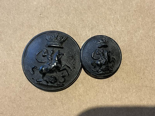 Gradia Militaria -  Q.V.C Queen Victorias Rifles black bone buttons.