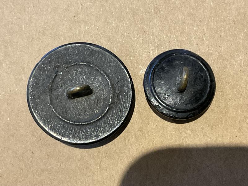 Q.V.C Queen Victorias Rifles black bone buttons.