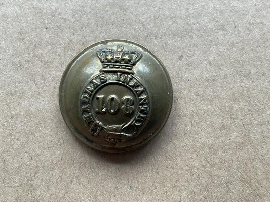 Gradia Militaria -  QVC 108th Madras Infantry button by Jennens.