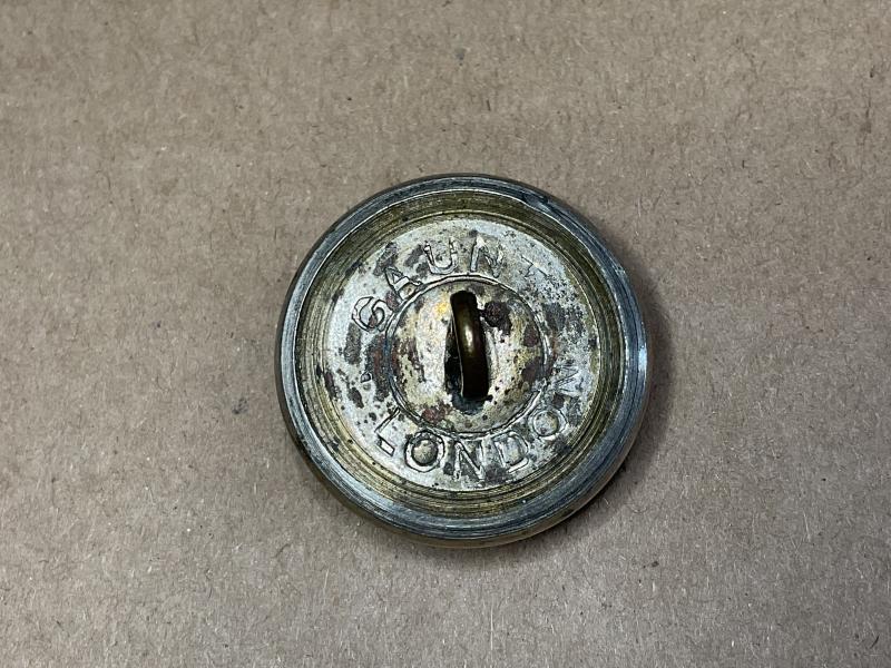 Yorkshire Hussars officers silver plated 24mm button