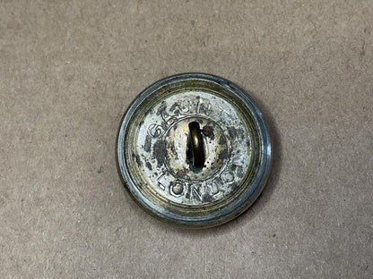 Yorkshire Hussars officers silver plated 24mm button