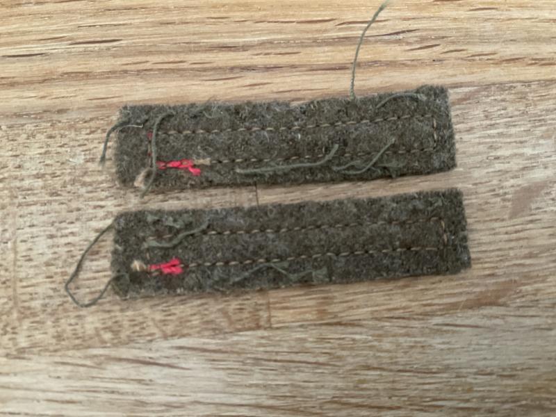 WW2 Red Infantry arm of service stripes.