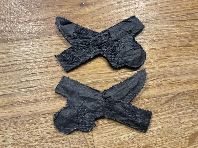 Gurkha Rifles cloth Generals rank. Matching facing pair.