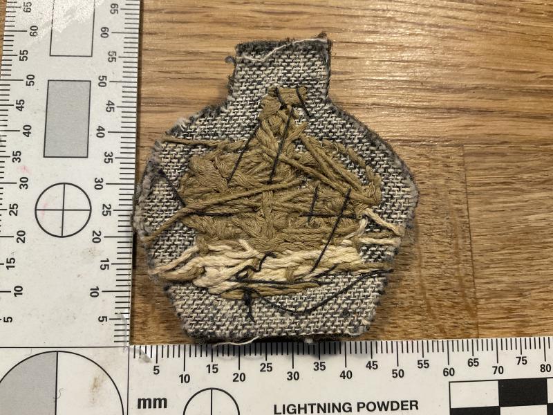 WW2 Cloth warrant officers large rank crown.