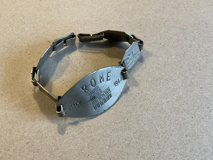 1944 dated Battle for Italian theatre souvenir bracelet.