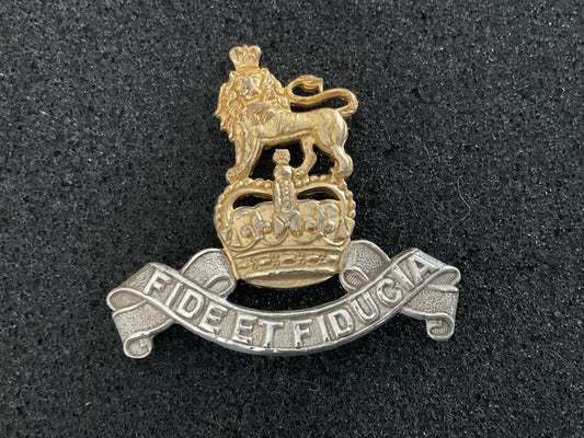 Gradia Militaria -  Q/C Officers R.A.P.C silver & gilt cap badge