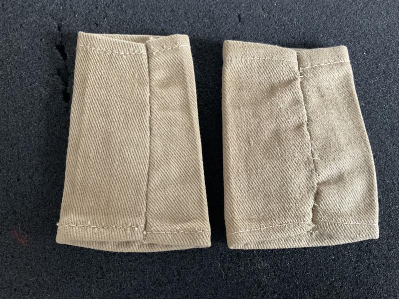WW2 Tropical or Desert Blue cloth Majors rank slides.