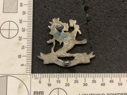 WW2 Officers Kumaon Rifles local silver cap badge.