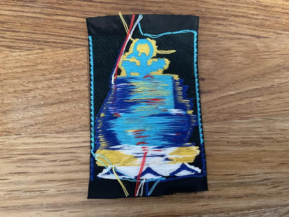 French 9th Marine Artillery Brigade (9e B.I.Ma) sleeve badge.