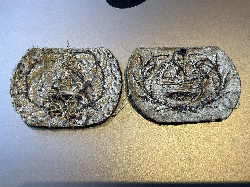 WW2 Embroidered Warrant Officers Class 2 (CSM) crowns.