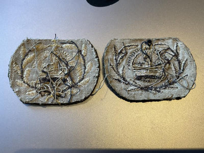WW2 Embroidered Warrant Officers Class 2 (CSM) crowns.
