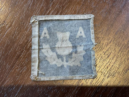 WW2 3rd Anti-Aircraft Division, R.A printed formation sign.