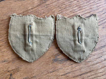 WW2 14th Army Bullion formation signs, matched pair.