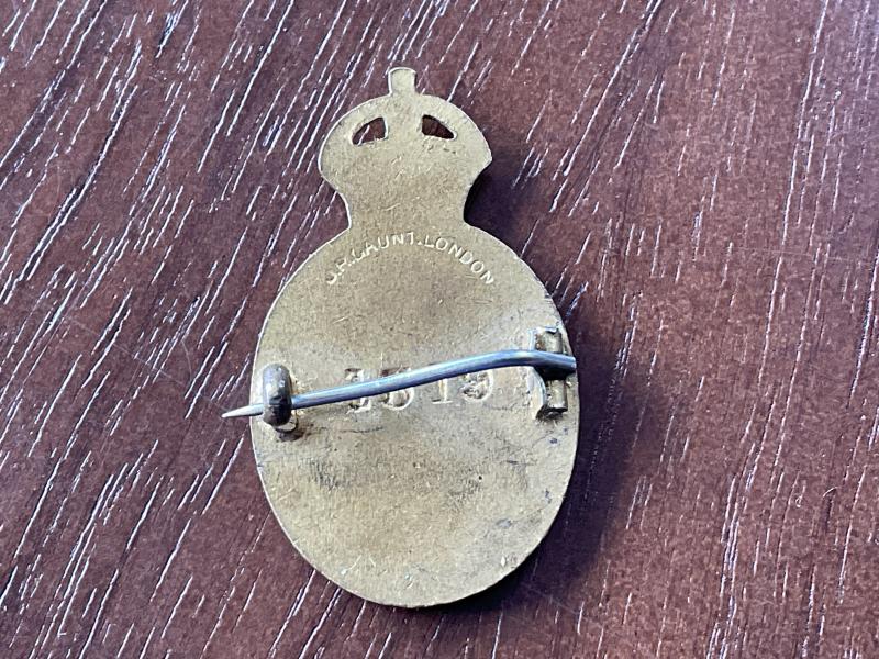 WW1 Bucks National Reserve enamel lapel badge.