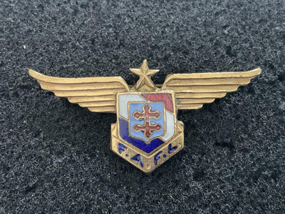Gradia Militaria -  WW2 Free French F.A.F.L ( pre August 1943) breast wing.